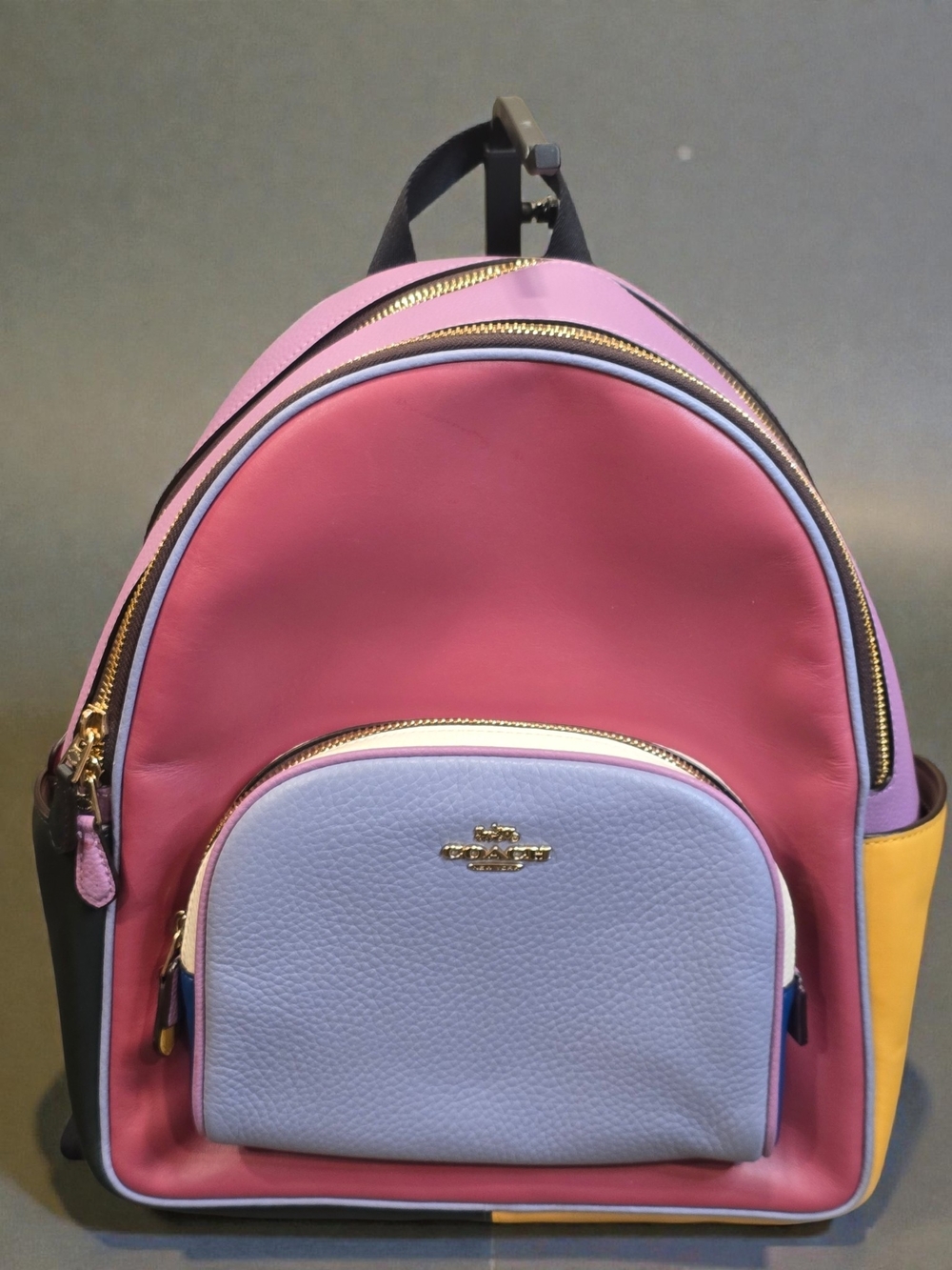 Coach Court Colorblock Leather Backpack NWOT
